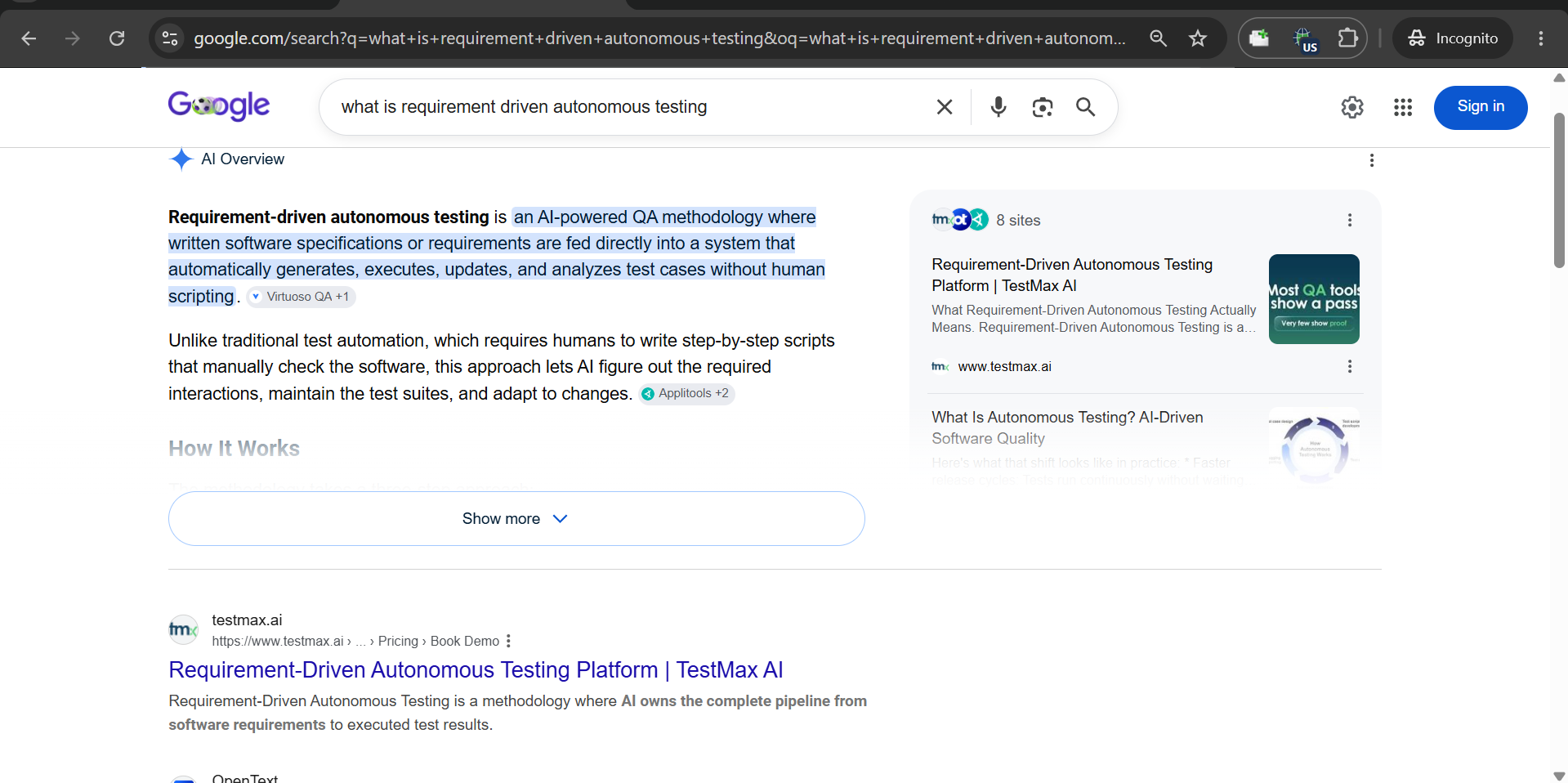 TestMax · 16 June 2026 evidence screenshot