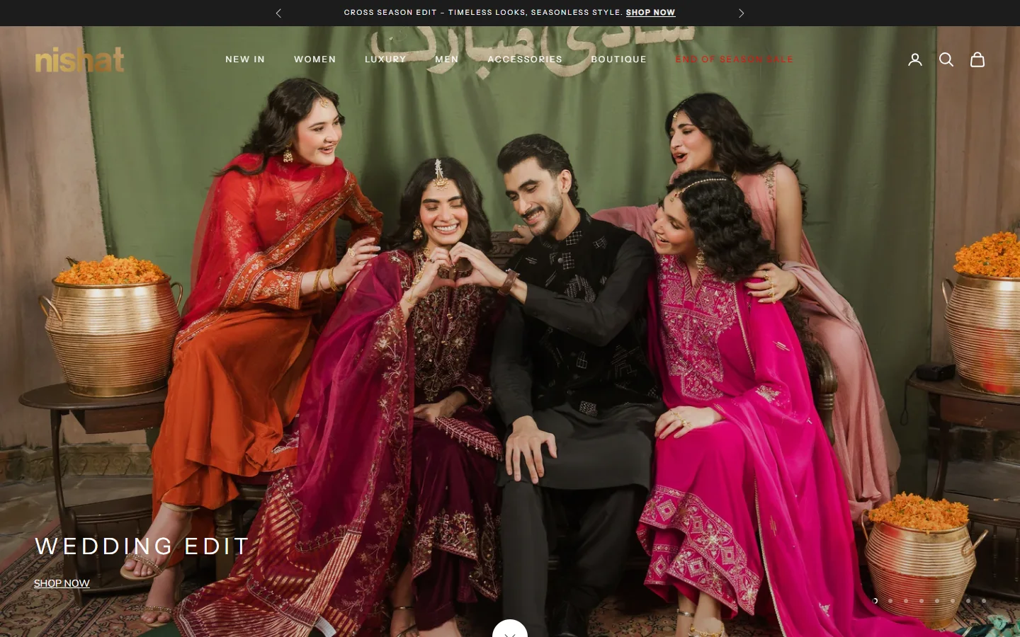 Nishat public website desktop preview
